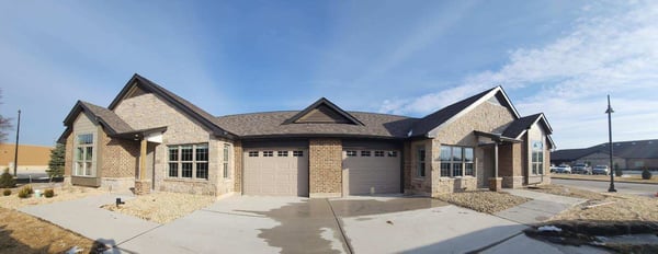 A photo of the exterior of an independent living cottage at Cedarhurst of Frankfort in Illinois.