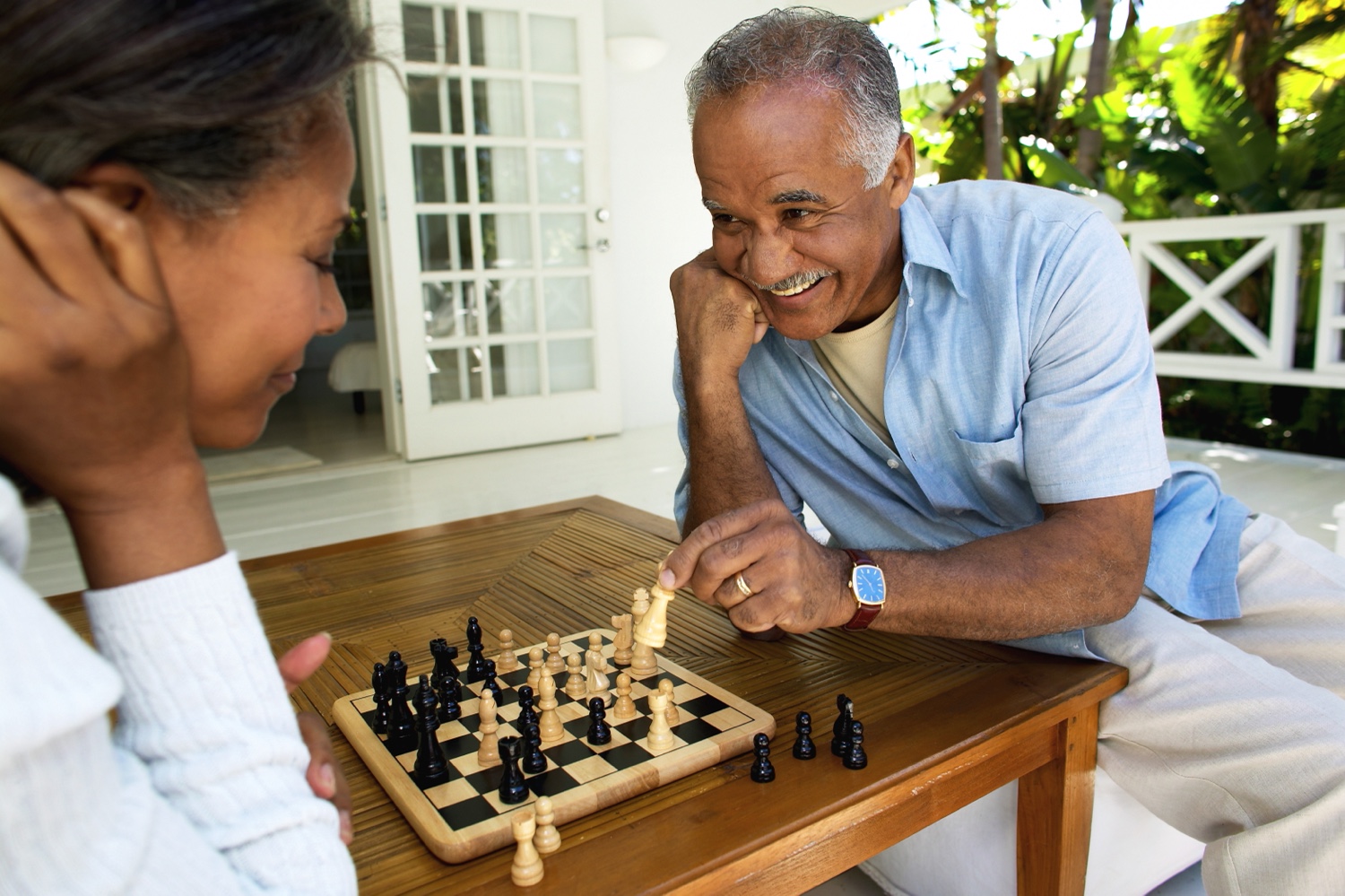 Couple Playing Chess