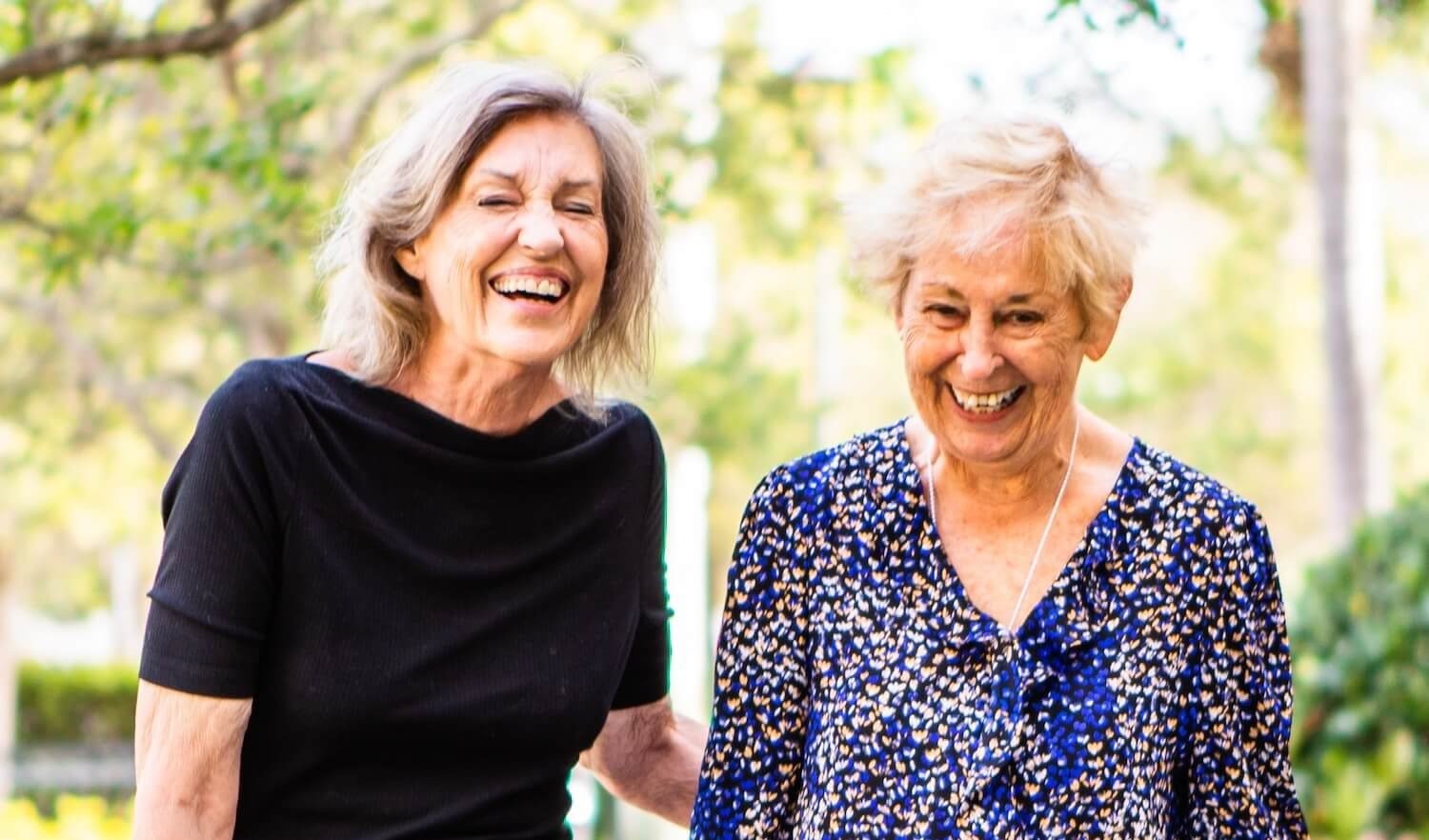 Friends walking at the park-1