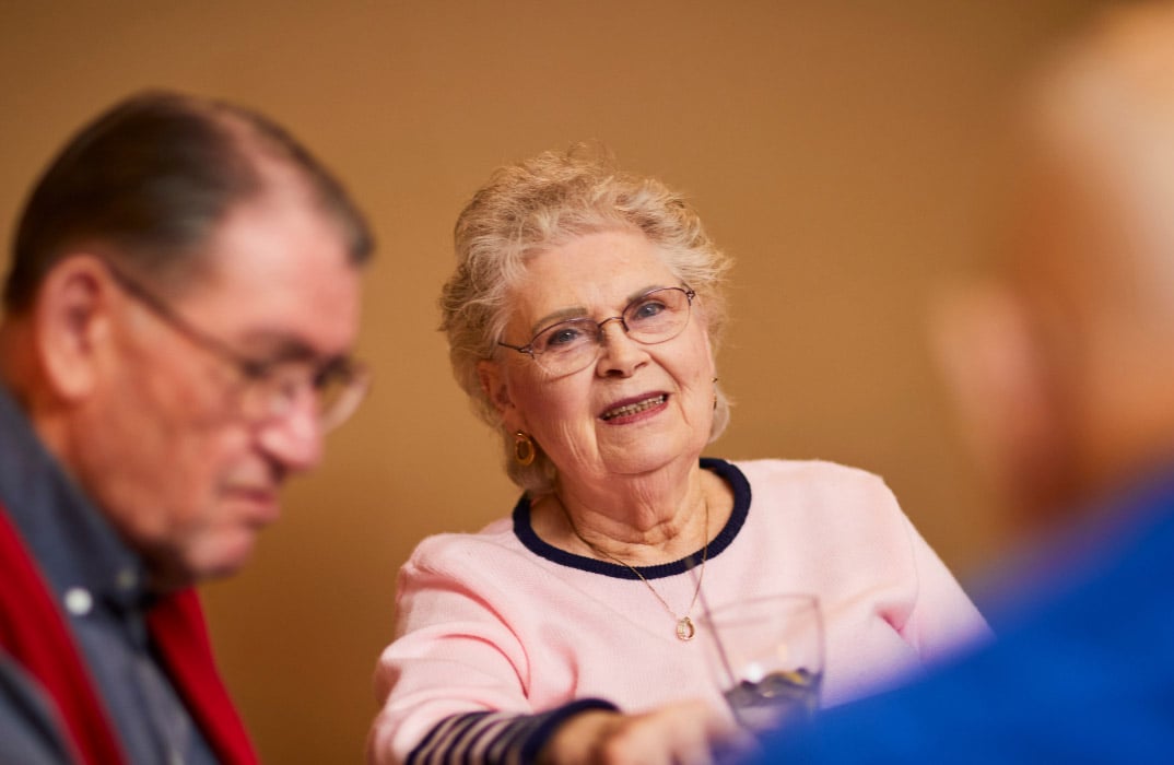 senior woman smiling