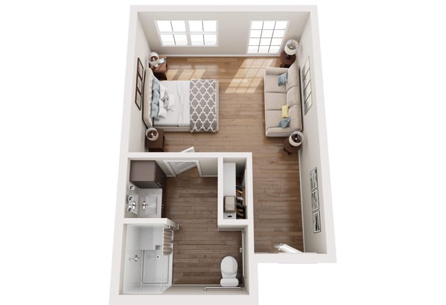 Private suite floor plan