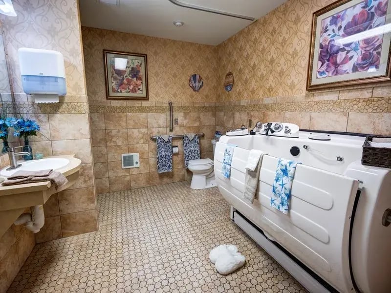 Serene on-site spa at Cedar Creek of Prairie Meadows