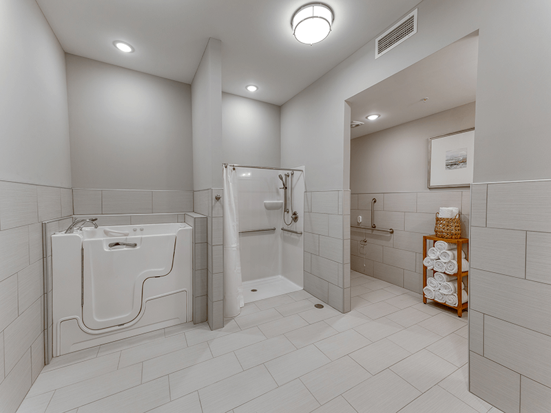 Serene on-site spa at Cedarhurst of Arnold