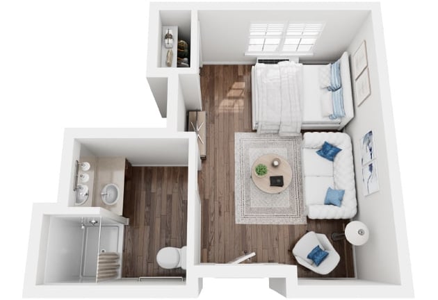 Cedarhurst of Beaumont - Memory Care Suite Floor Plan