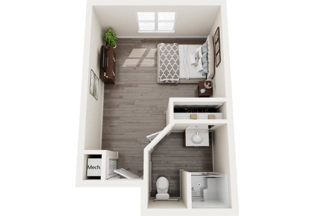 Cedarhurst of Bethalto - Memory Care Suite Apartment Floor Plan