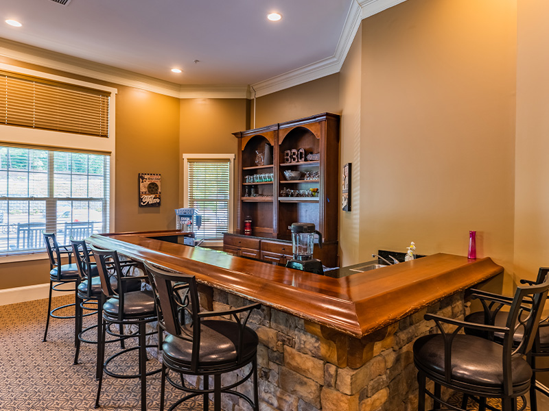 On-site bar at Cedarhurst of Canton