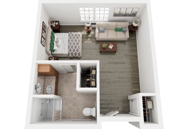 Cedarhurst of Columbia - Memory Care Suite Floor Plan