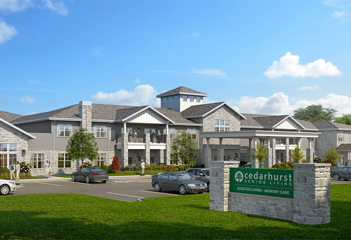 Cedarhurst of Crown Point Exterior Rendering
