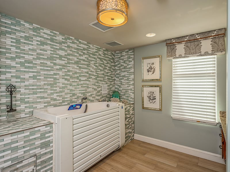 Serene on-site spa at Cedarhurst of East Louisville