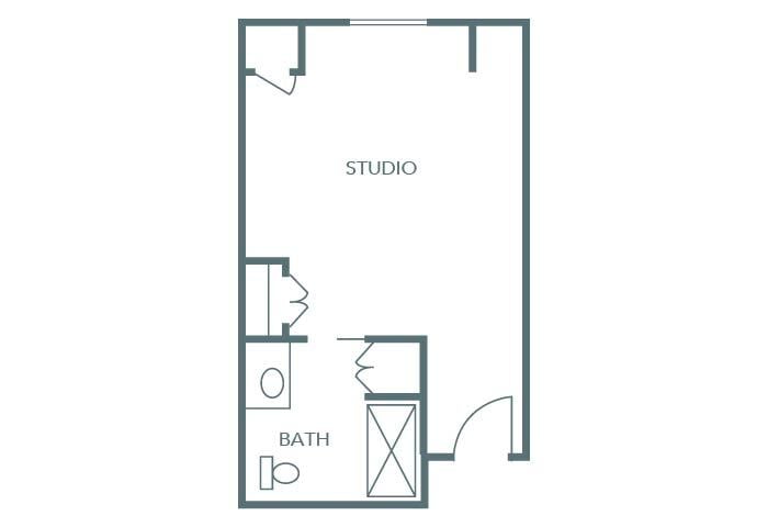 Cedarhurst of East Louisville - Memory Care Suite Apartment Floor Plan