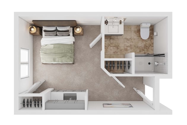 Cedarhurst Hamburg Memory Care Suite Floor Plan