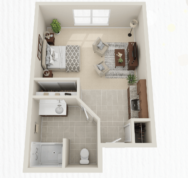 Cedarhurst of Lawrence - Memory Care Suite Floor Plan