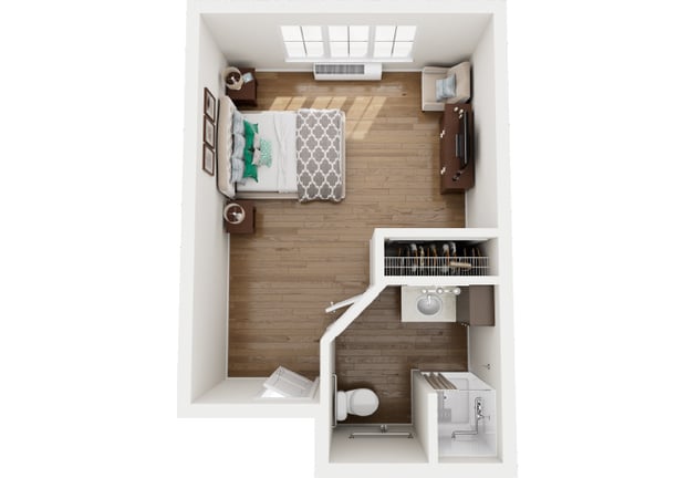 Cedarhurst of Newburgh - Memory Care Suite Floor Plan