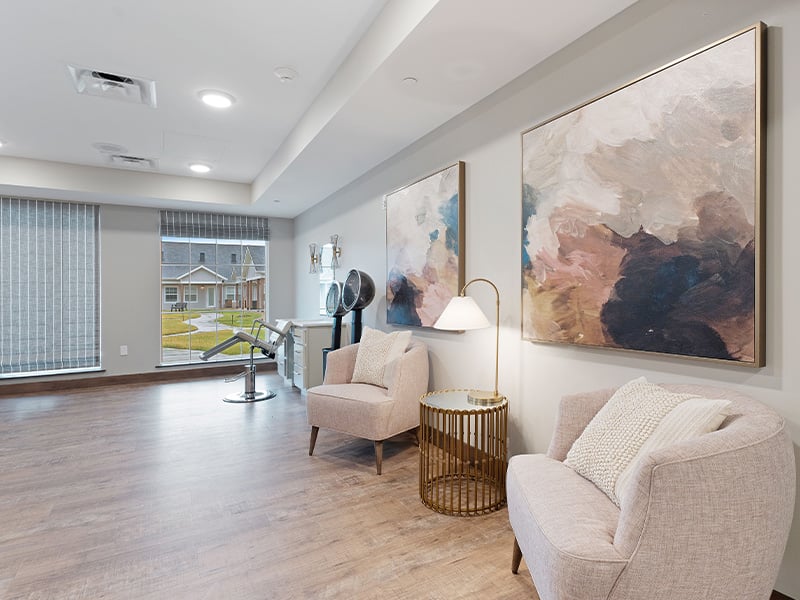 Community salon at Cedarhurst of Salina