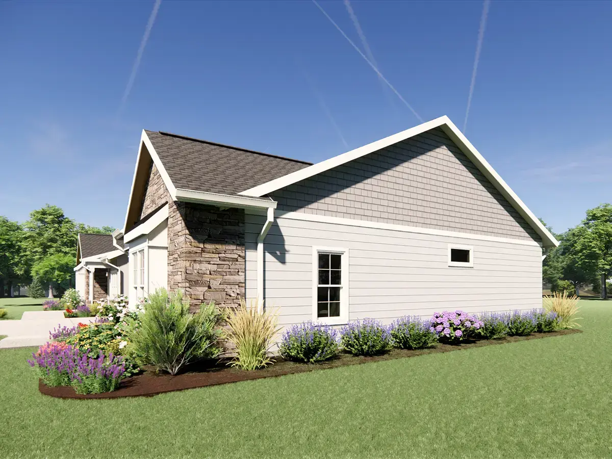 Cedarhurst of Springfield, IL - Independent Living Cottage Rendering Exterior Side 2