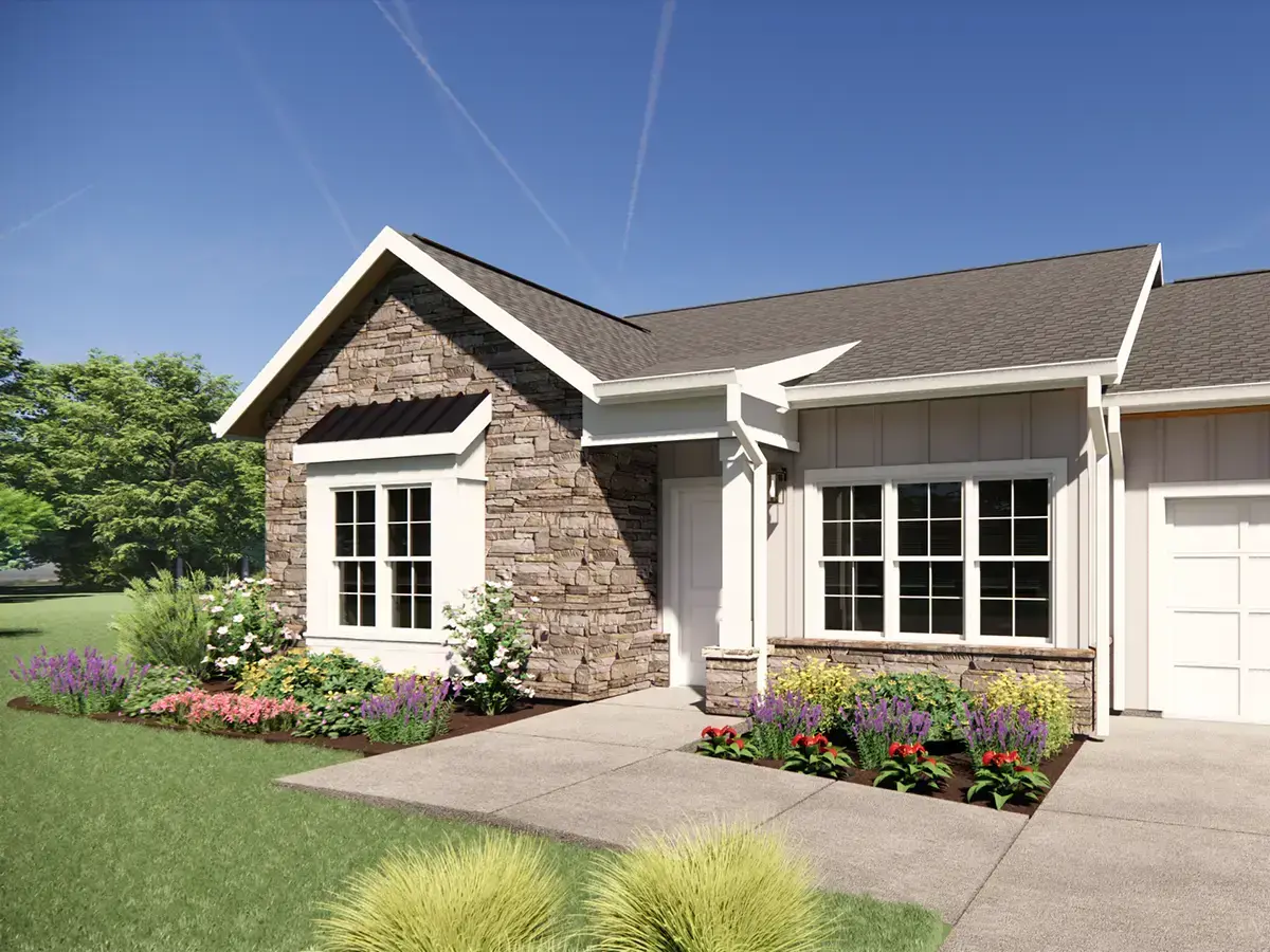 Cedarhurst of Springfield, IL - Independent Living Cottage Rendering Exterior Side