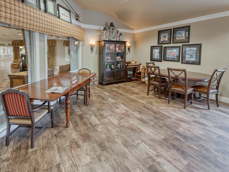 Residents at Cedarhurst of Springfield, MO enjoy a dedicated art and activity room, offering an accessible space for hobbies, crafts, and games