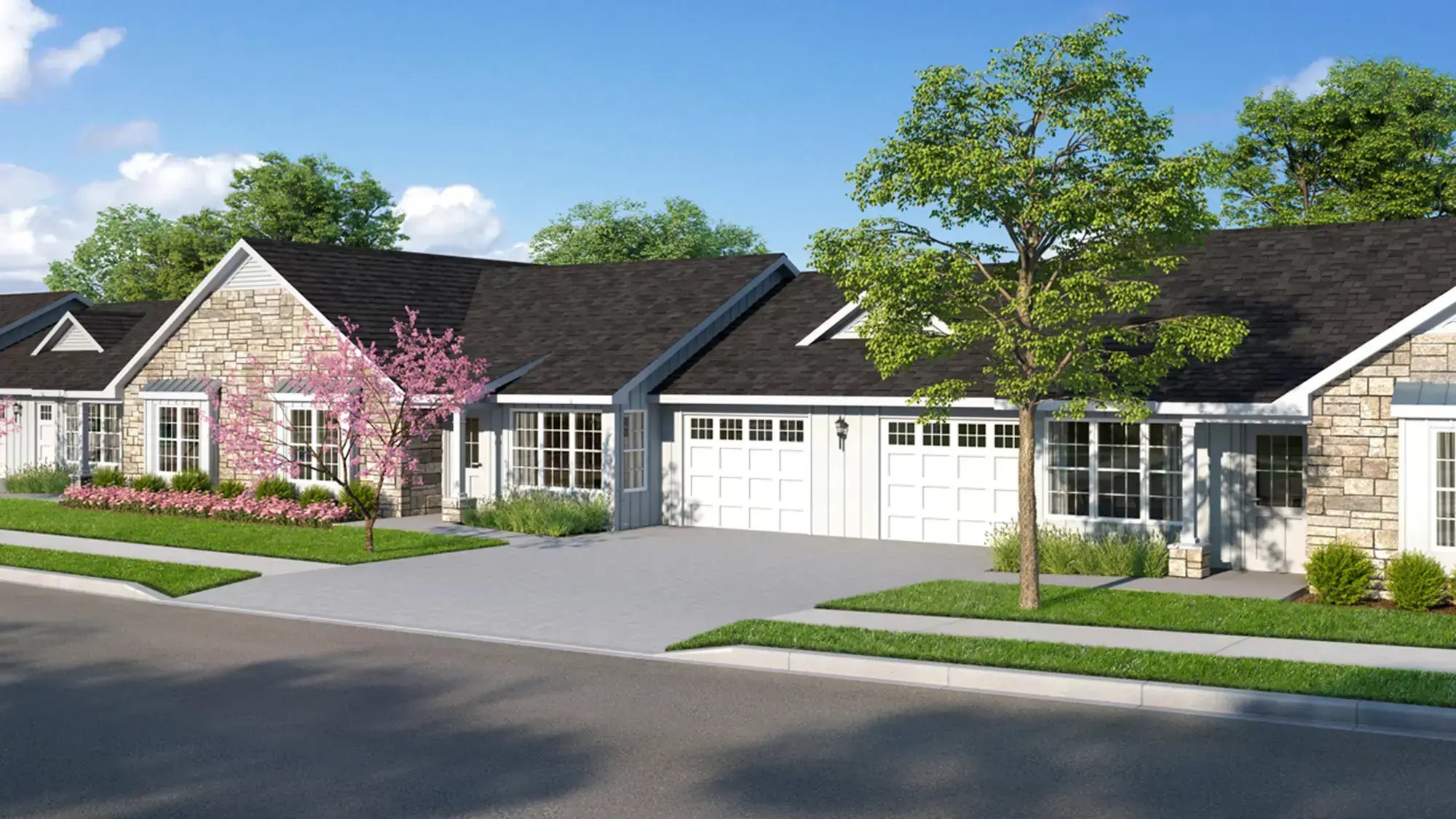 Cedarhurst of Topeka - Independent Living Cottage Rendering Exterior-1