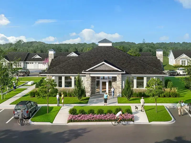 Cedarhurst of Topeka Independent Living Cottages Clubhouse - 800x600