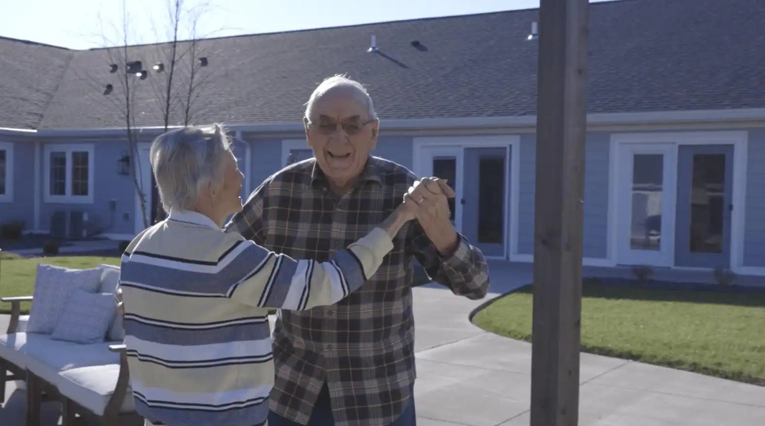 Cedarhurst Senior Living - Residents Dancing Outside