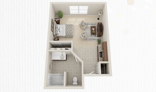 Cedarhurst of Wichita - Memory Care Suite Floor Plan