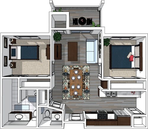 Two Bedroom Plus