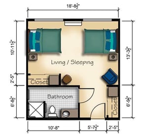 Companion Suite with Shared Bath