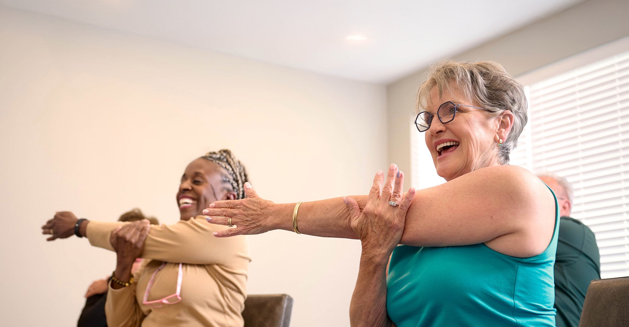 seniors in fitness class