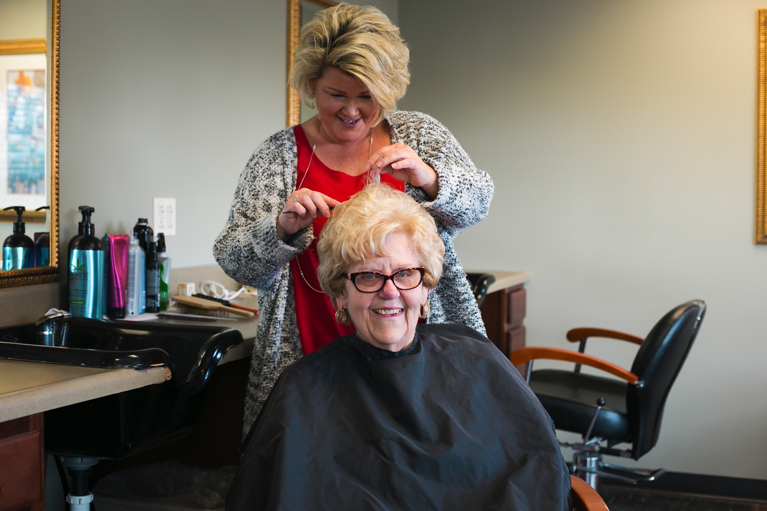 Senior Woman In Salon