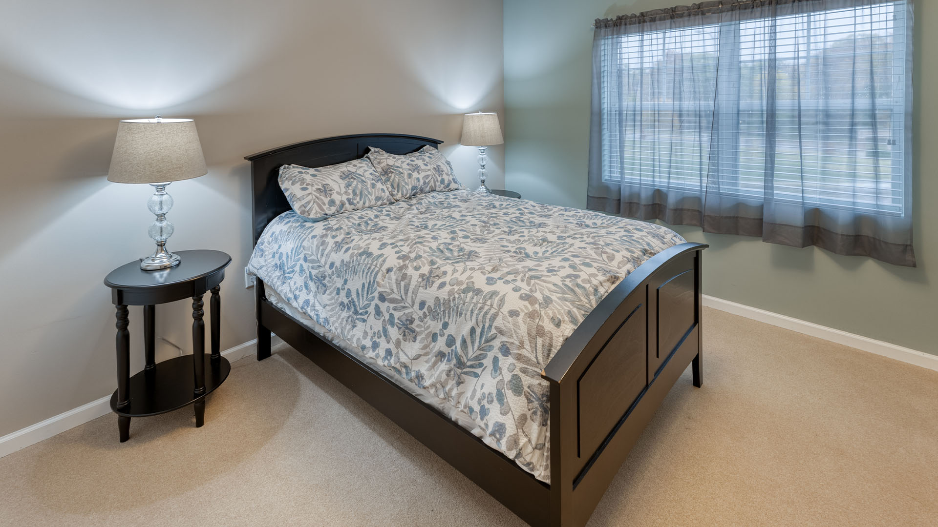 Bedroom of a senior apartment at Cedarhurst of St. Charles, designed for resident comfort and personalization
