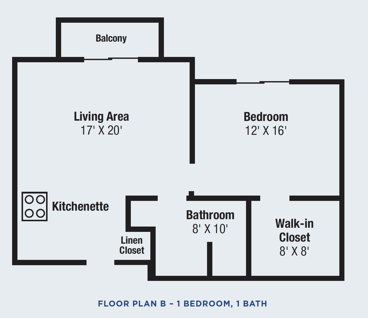 Cedahurst of Jackson_Floor plan A One Bedroom One Bath
