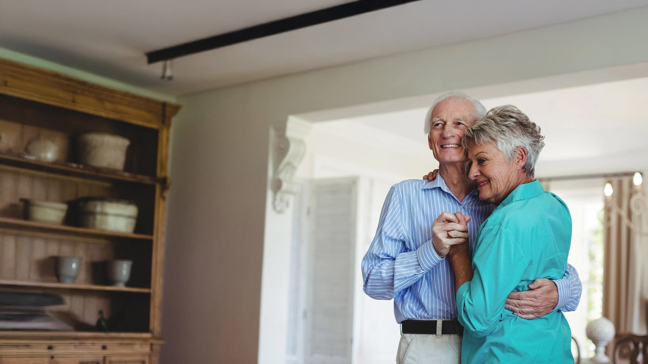 seniors dancing in home