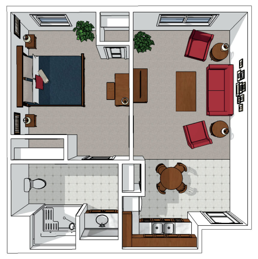 One Bedroom Plus