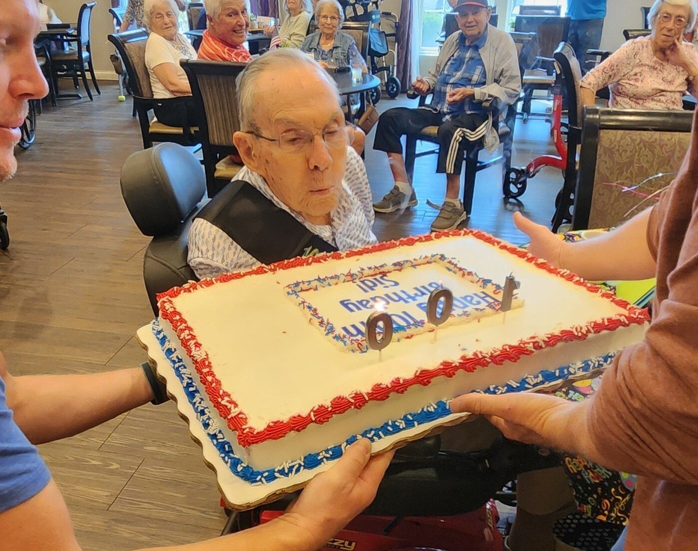 Featured Image for Waterloo, IL - WWII Veteran and Cedarhurst of Waterloo Resident Celebrates 100th Birthday