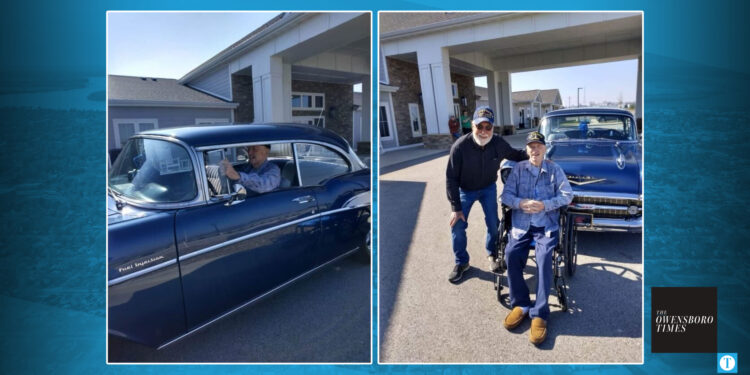 Featured Image for Community helps local man’s dream come true of sitting in ’57 Chevy Belair
